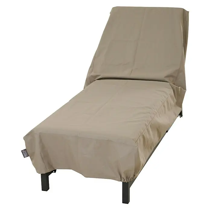 Siena Garden Gartenliege Schutzhülle PLUS - L x B x H: 210 x 75 x 25 cm, Polyester, TPU laminiert, Beige - Beige Outdoor-Abdeckung schützt einen Liegestuhl.