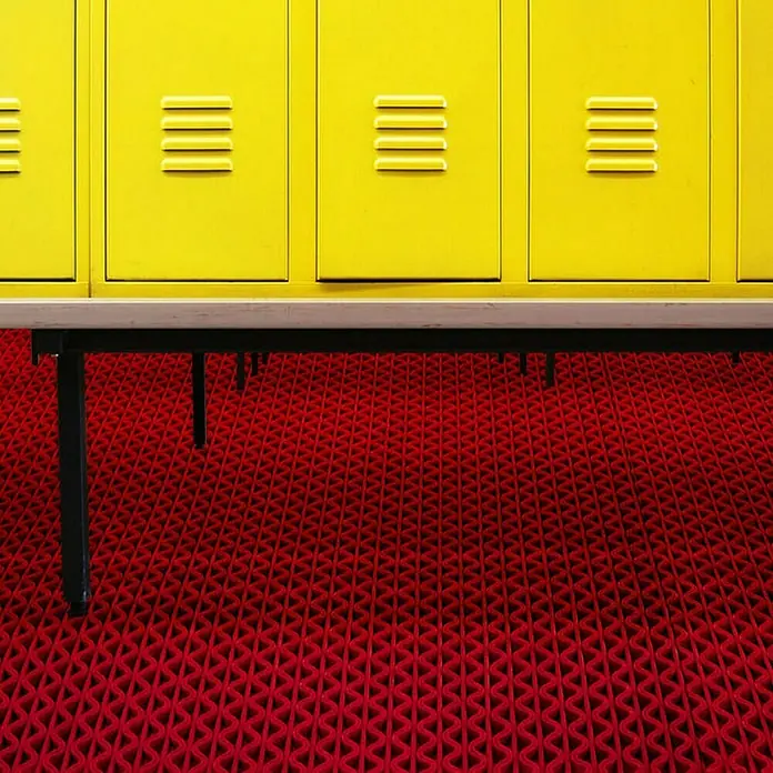 Floordirekt Antirutschmatte Anti-Slip für Barfußzonen - UV-beständig - Rot - 120 x 800 cm - 800 x 120 cm, Rot