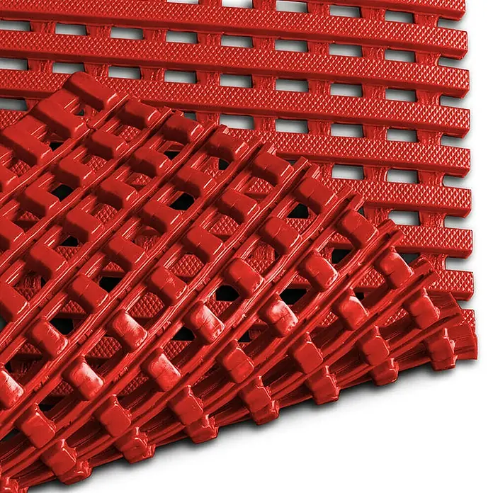 Floordirekt Antirutschmatte Adria - Arbeitsplatzmatte für Nasszonen - Rot - 120 x 800 cm - 800 x 120 cm