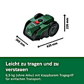Bosch Power for All 18V Mähroboter VISIMOW 18V-100 (100 m², Schnittbreite: 16 cm, Kamera-gestützte Navigation, Ultraschallsensorik, 1 Akku) | BAUHAUS