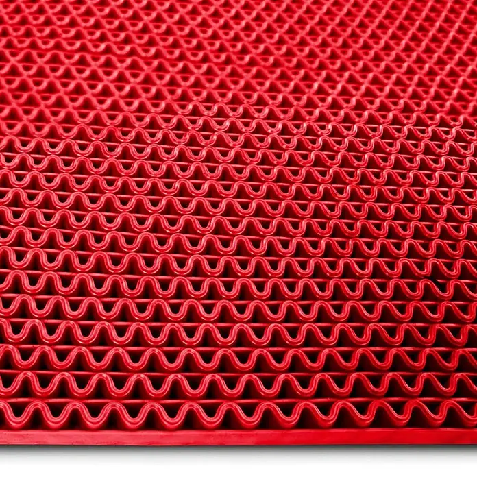 Floordirekt Antirutschmatte Anti-Slip für Barfußzonen - UV-beständig - Rot - 120 x 450 cm - 450 x 120 cm, Rot