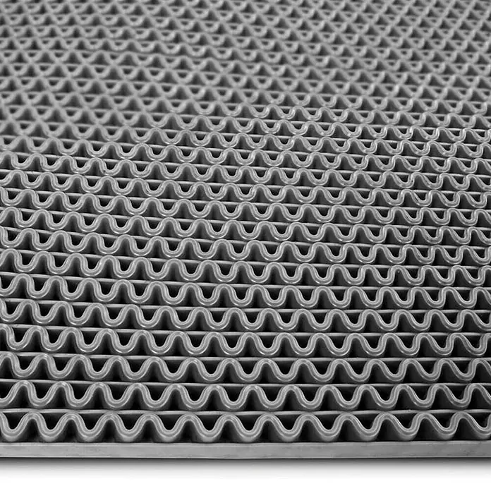 Floordirekt Antirutschmatte Anti-Slip für Barfußzonen - UV-beständig - Grau - 90 x 300 cm - 300 x 90 cm, Grau
