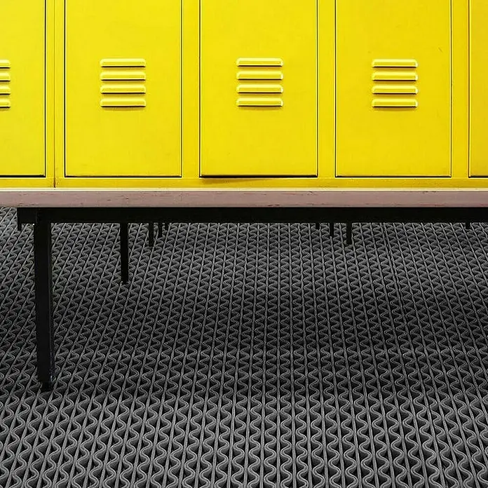 Floordirekt Antirutschmatte Anti-Slip für Barfußzonen - UV-beständig - Grau - 90 x 300 cm - 300 x 90 cm, Grau