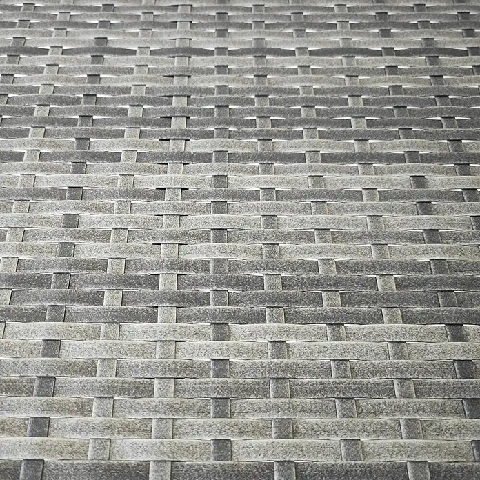 Outsunny Balkontisch halbrund - L x B x H: 100 x 50 x 74 cm, Polyrattan, Metall, Sonstige, Grau