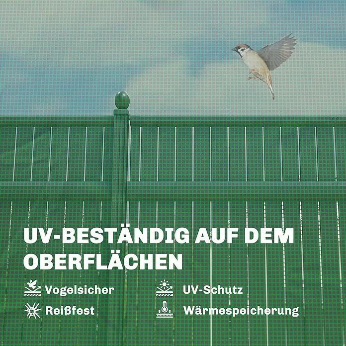 Outsunny Gewächshaus mit Rolltor - 200 x 295 cm, Material Seitenwand: Kunststoff, 3 mm
