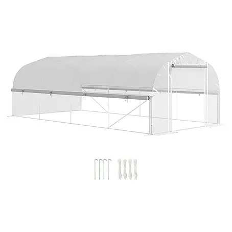 Outsunny  Gewächshaus mit 8 Fenster