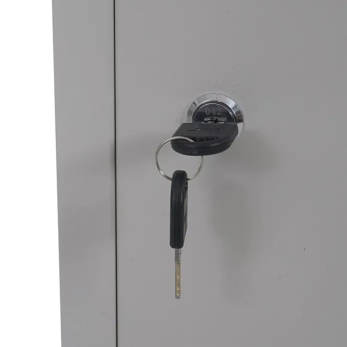 Proregal Schließfachschrank - Grau, Vormontiert