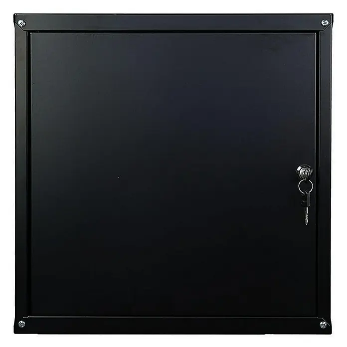 Proregal Schließfachschrank Cubic XL - H x B x T: 45 x 45 x 45 cm, Schwarz, Zerlegt