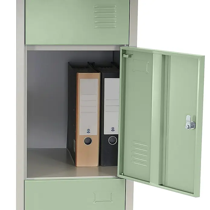 Proregal Schließfachschrank Saturn - H x B x T: 180 x 38 x 45 cm, Grün, Vormontiert