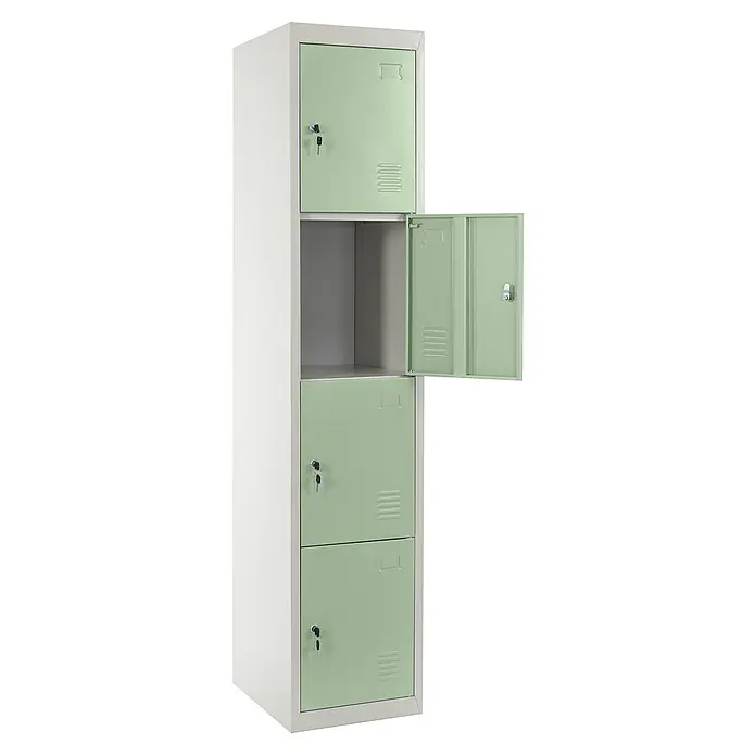 Proregal Schließfachschrank Saturn - H x B x T: 180 x 38 x 45 cm, Grün, Vormontiert