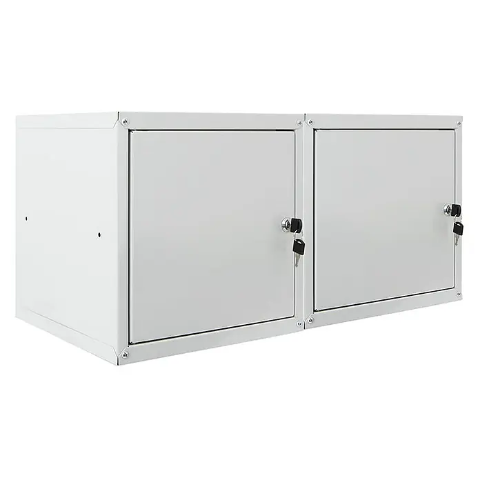 Proregal Schließfachschrank Mega Deal 2x Cubic - H x B x T: 35 x 35 x 35 cm, Grau, Zerlegt
