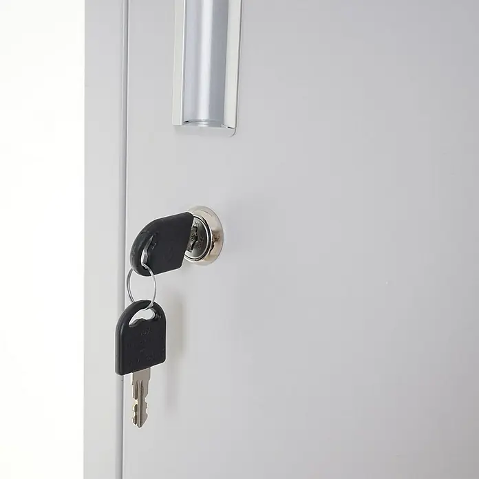 Proregal Schließfachschrank Saturn - Blau, Vormontiert, Anzahl Fächer: 18 Stk.