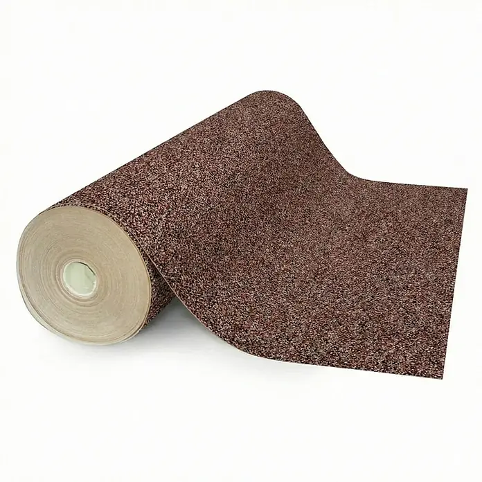 Floordirekt Teppichboden Meterware Malta - aus Nadelvlies - mit Schaumrücken - Dunkelbraun - 200 x 450 cm - Breite: 200 cm, Nadelfilz, Polypropylen, Dunkelbraun