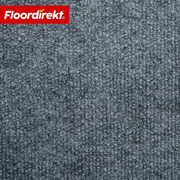 Floordirekt Teppichboden Meterware Malta - aus Nadelvlies - mit Schaumrücken - Grau - 200 x 250 cm - Breite: 200 cm, Nadelfilz, Polypropylen, Grau