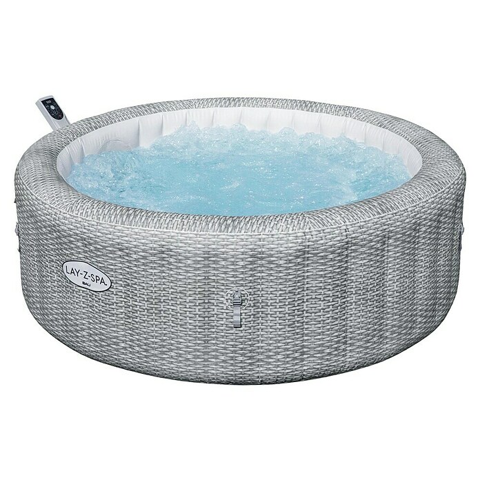 Bestway Lay-Z-Spa Opblaasbare jacuzzi Bali Smart Airjet 6 (Ø x h: 196 x 71 cm, Grijs) | BAUHAUS