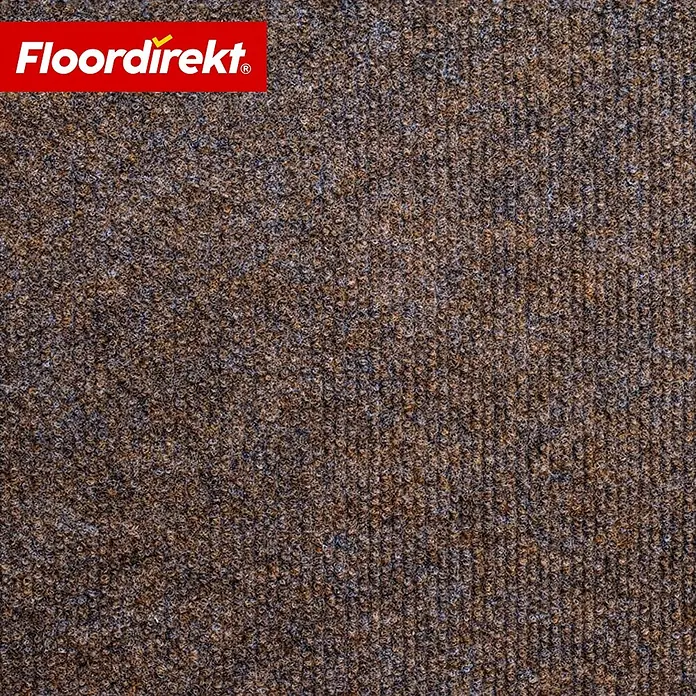 Floordirekt Teppichboden Meterware Malta - aus Nadelvlies - mit Schaumrücken - Dunkelbraun - 200 x 200 cm - Breite: 200 cm, Nadelfilz, Polypropylen, Dunkelbraun