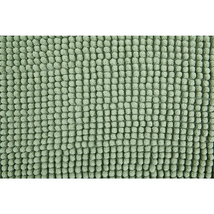 Badteppich Zottel - 50 x 80 cm, Salbei, 100% Polyester - Weicher hellgrüner Chenille-Badteppich mit ausgeprägter Noppenstruktur.