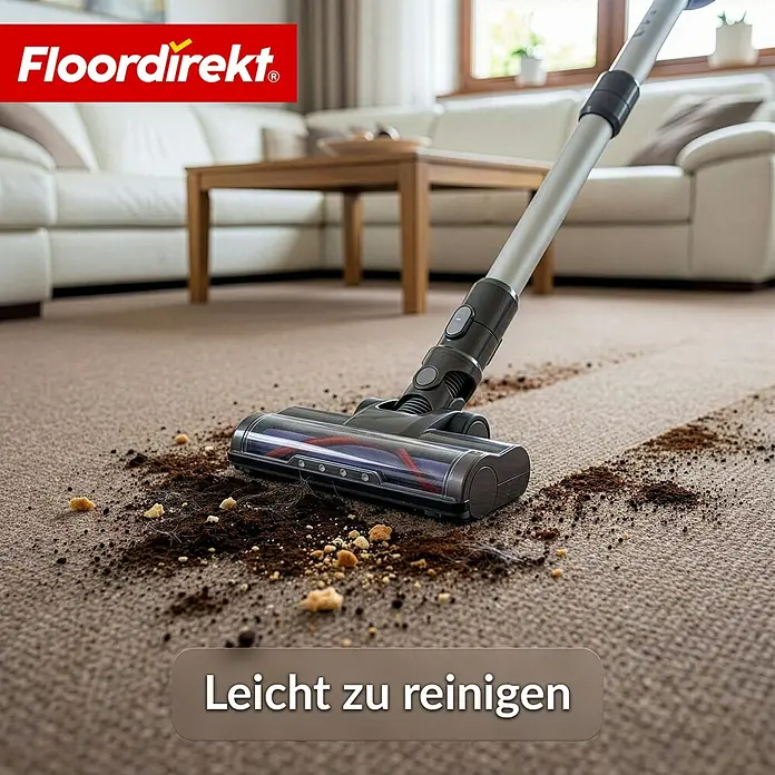 Floordirekt Teppichboden Meterware Malta - aus Nadelvlies - mit Schaumrücken - Beige - 200 x 700 cm - Breite: 200 cm, Nadelfilz, Polypropylen, Beige