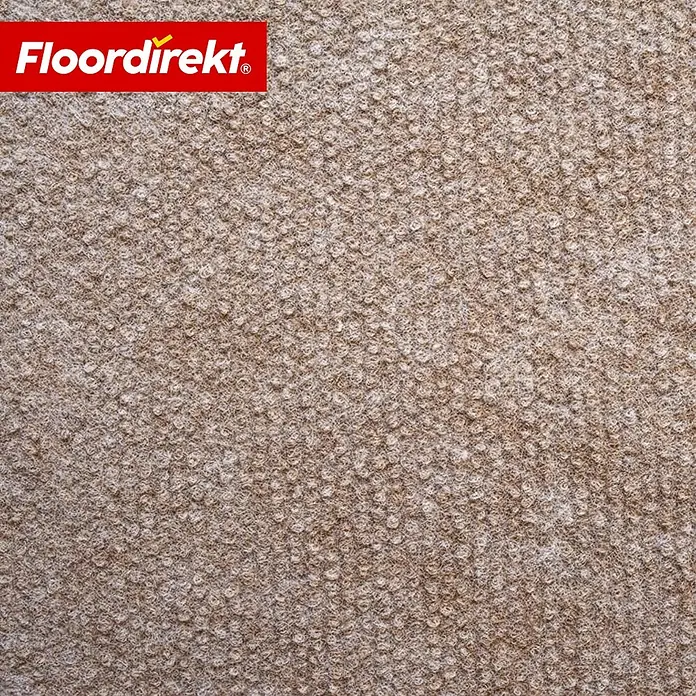 Floordirekt Teppichboden Meterware Malta - aus Nadelvlies - mit Schaumrücken - Beige - 200 x 150 cm - Breite: 200 cm, Nadelfilz, Polypropylen, Beige