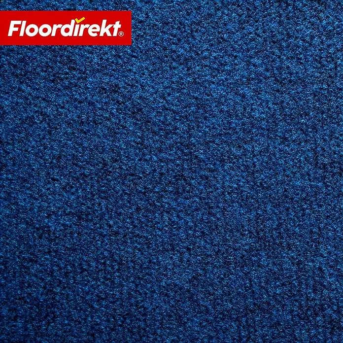 Floordirekt Teppichboden Meterware Malta - aus Nadelvlies - mit Schaumrücken - Dunkelblau - 200 x 200 cm - Breite: 200 cm, Nadelfilz, Polypropylen, Dunkelblau