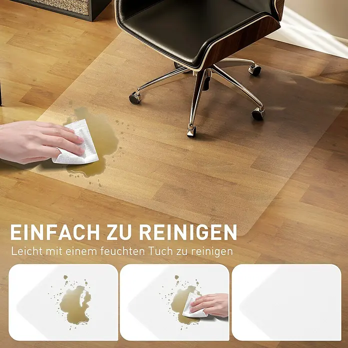 Homcom Fußbodenschutzmatte Bodenschutzmatte - Kunststoff