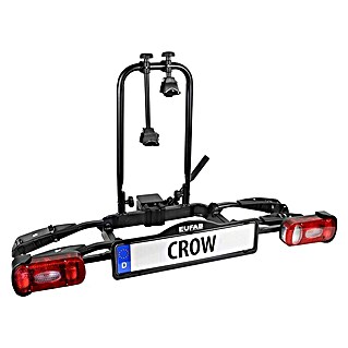 Eufab Fahrradträger Crow (Geeignet für: 2 Fahrräder, Max. Ladegewicht: 50 kg, Passend für: Fahrzeuge mit Anhängerkupplung)