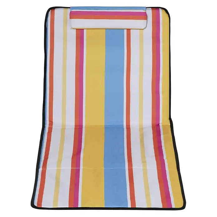 Outsunny Gartenliegen-Set mit Tragetasche - B x T: 53 x 124 cm, Mehrfarbig, Stahl, Rückenlehne verstellbar