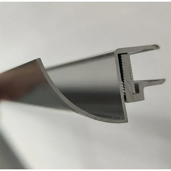 Glaszentrum Hagen Dachrinne Typ-RRS 250cm Regenrinne für Glasvordächer 10,8-17,5mm - Nennweite: 17,5 mm, Aluminium, Silber