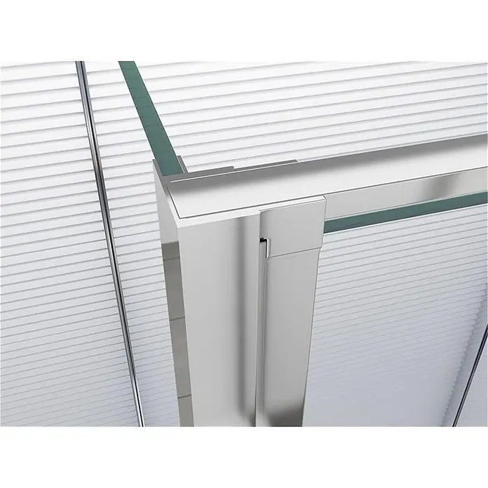 Glaszentrum Hagen U-Duschkabine GZH 100x80x100x195cm Mille U-Duschkabine inkl. Tasse + Siphon - Imprägniert, Farblos