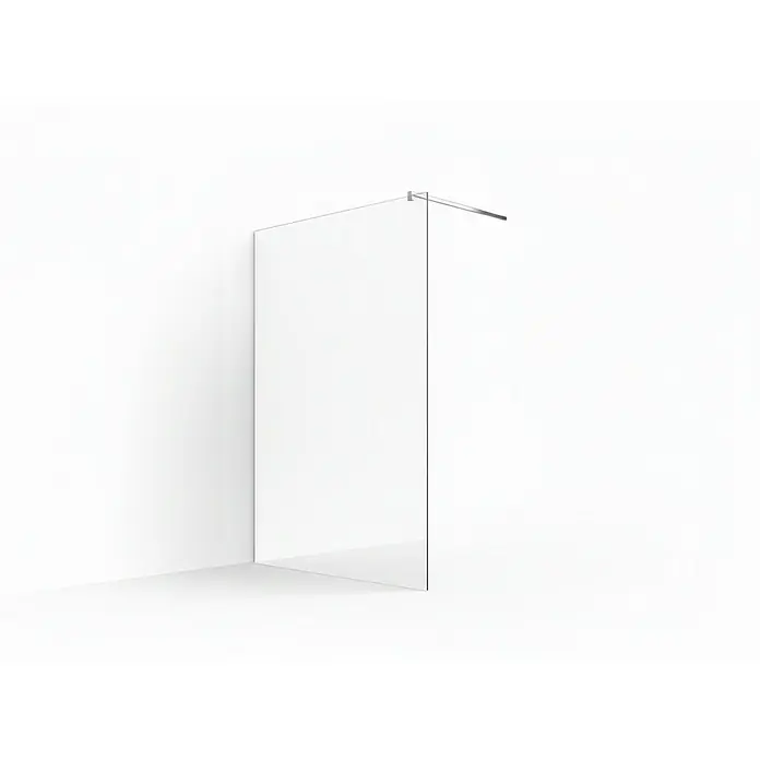 Glaszentrum Hagen Duschwand 68x200cm "Jade" Duschwand - Dusche - Duschabtrennung Klar - B x H: 68 x 200 cm, Eloxiert, Transparent, Farblos