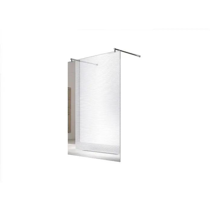Glaszentrum Hagen Duschwand Jade 38x200 cm Walk in Duschwand Klar - B x H: 38 x 200 cm, Eloxiert, Farblos