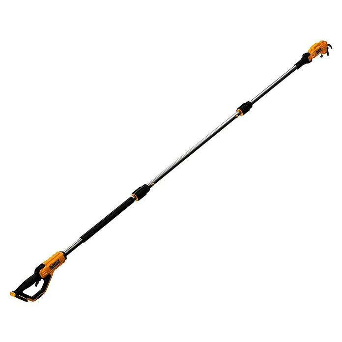 DeWalt XR 18V Akku-Teleskop-Astschere DCMPP569N-XJ - 18 V, Ohne Akku - Gelb-schwarze DeWalt Akku-Stabstichsäge/-entaster mit langem Auszugsrohr zum Beschneiden hoher Äste.