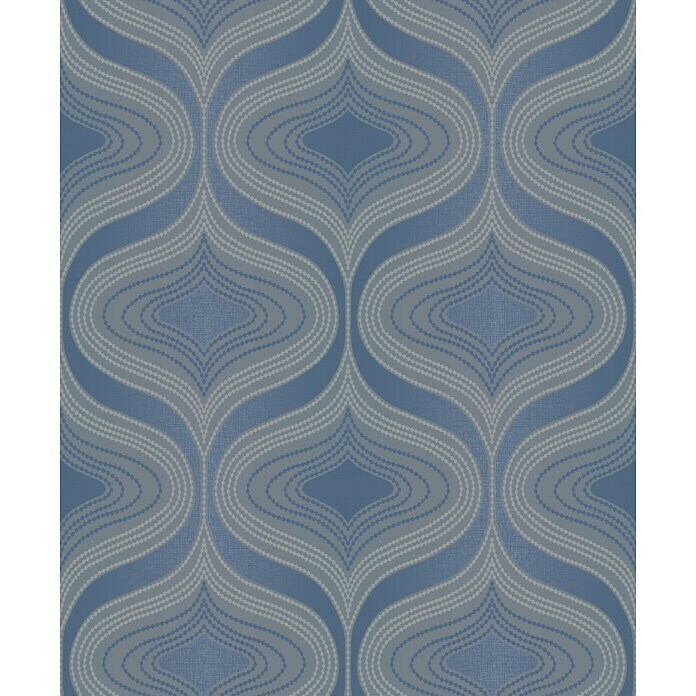 Papel pintado Elipse (Azul, 10 x 0,53 m)