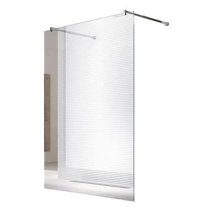 Glaszentrum Hagen Duschwand Jade 78x200 cm Walk in Duschwand Klar - B x H: 78 x 200 cm, Eloxiert, Farblos