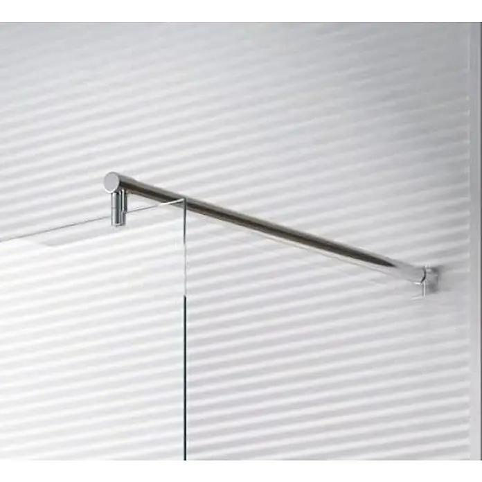 Glaszentrum Hagen Duschwand Jade 138x200 cm Walk in Duschwand Klar - B x H: 138 x 200 cm, Eloxiert, Farblos