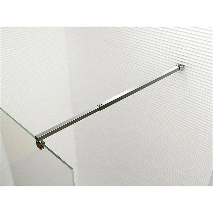 Glaszentrum Hagen Duschwand 88x200cm "Jade" Duschwand - Dusche - Duschabtrennung Klar - B x H: 88 x 200 cm, Eloxiert, Transparent, Farblos