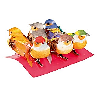 Artemio Pieza decorativa Pájaros (6 ud., 4,5 x 7 cm)