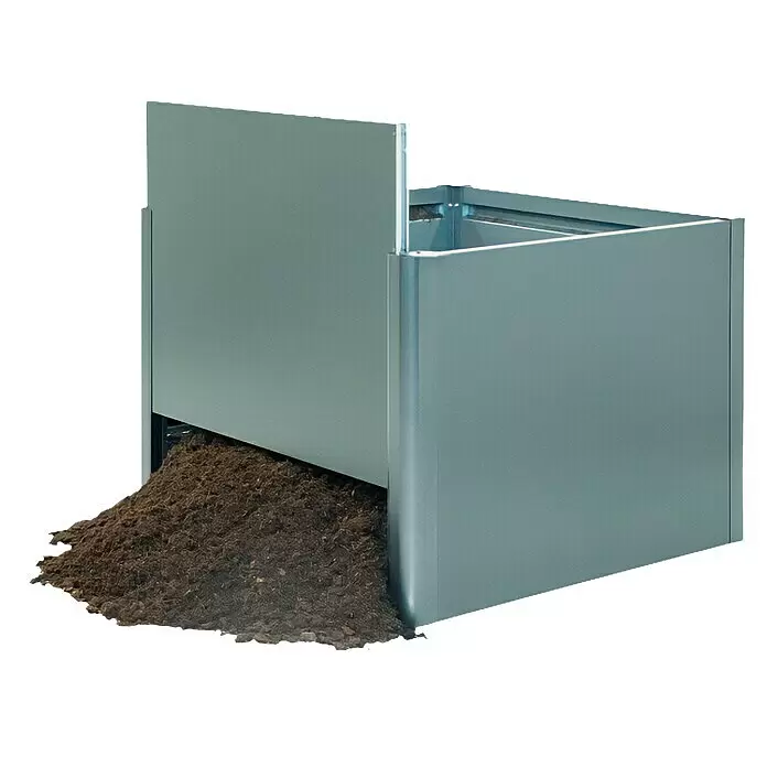 Biohort Hochbeet - 102 x 201 x 77 cm, Stahl, Quarzgrau Metallic - Anwendungsbeispiel
