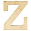 Artemio Letra de madera (Motivo: Z, L x An x Al: 11,5 x 1 x 11,5 cm, Madera)