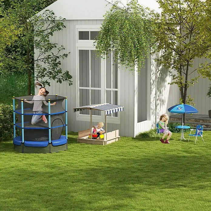 Outsunny Kinder-Gartentisch - Blau