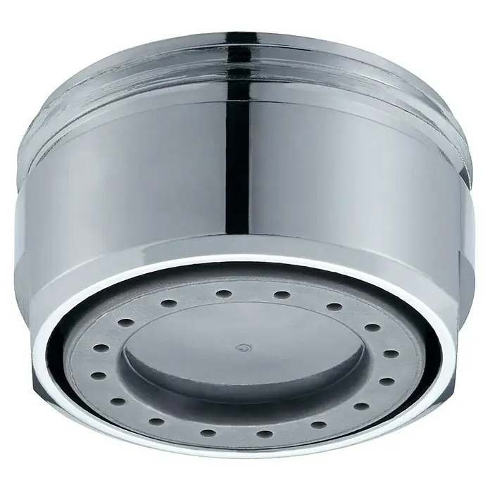 Neoperl Strahlregler Mikado - M24x1, 3,8 l/min, 1 Stk., Passend für: Armaturen & Duschen - Chromfarbener Wasserhahn-Strahlregler mit grauem, gelochtem Wasserspar-Einsatz.