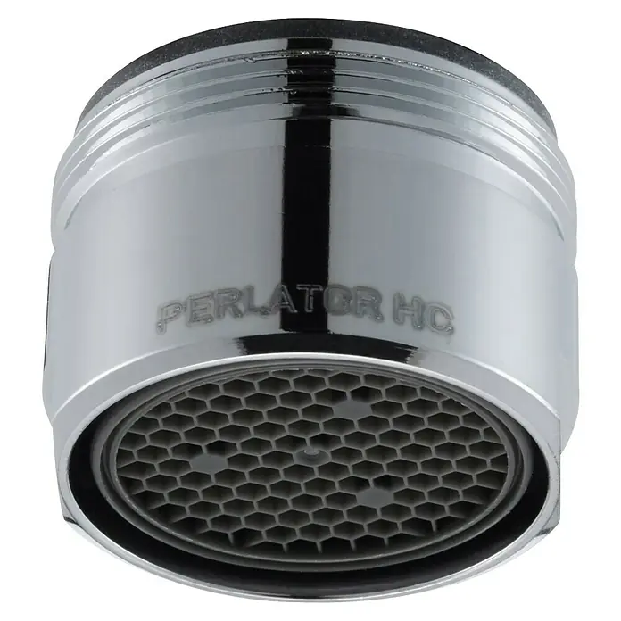 Neoperl Strahlregler Honeycomb - 30 l/min, Gewinde: M28x1 - Verchromter Wasserhahn-Strahlregler mit Wabenfilter und "PERLATOR HC"-Gravur.