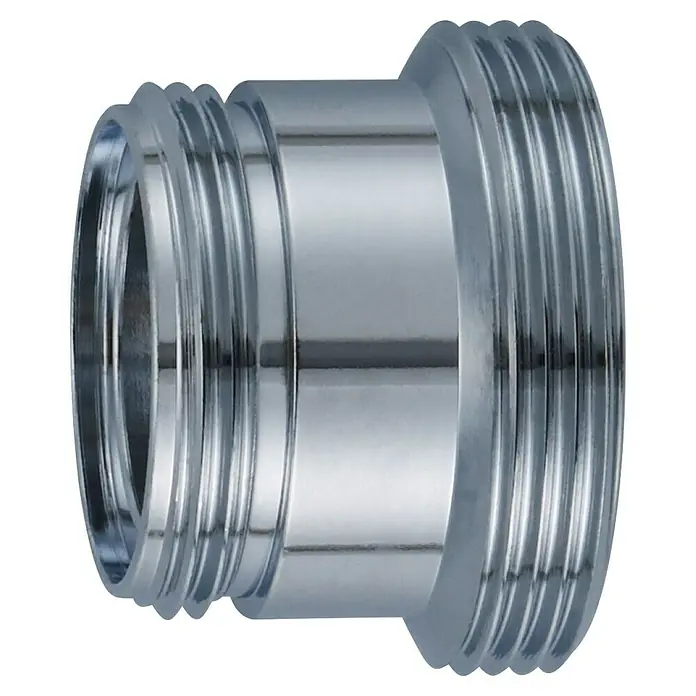 Neoperl Adapter - Passend für: Armaturen, Duschen, Gewinde: AG M18X1 X AG M22X1, 1 Stk. - Glänzender Chrom-Doppelgewindeadapter für Sanitär- oder Schlauchanschlüsse.
