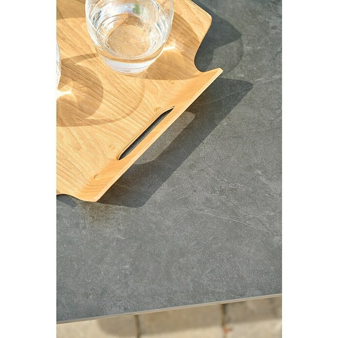 Siena Garden Roma Garten-Loungetisch (L x B x H: 140 x 80 x 72 cm, Grau, Aluminium) | BAUHAUS