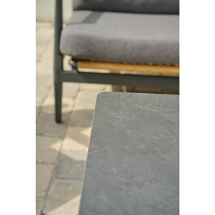 Siena Garden Roma Garten-Loungetisch (L x B x H: 140 x 80 x 72 cm, Grau, Aluminium) | BAUHAUS