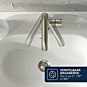 Grohe Essence New Wastafelkraan M-Size Supersteel (Met trekstang, Supersteel, Glanzend)