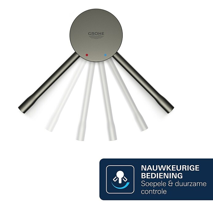 Grohe Essence New Wastafelkraan (Met trekstang, null, Mat)