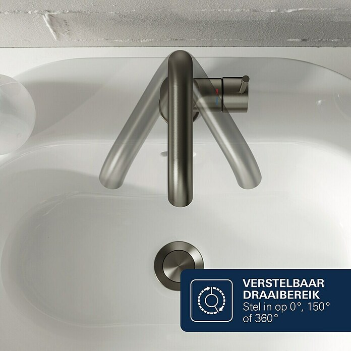 Grohe Essence New Wastafelkraan (Met trekstang, null, Mat)