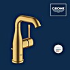 Grohe Essence New Waschtischarmatur (Mit Zugstange, Cool Sunrise, Matt)