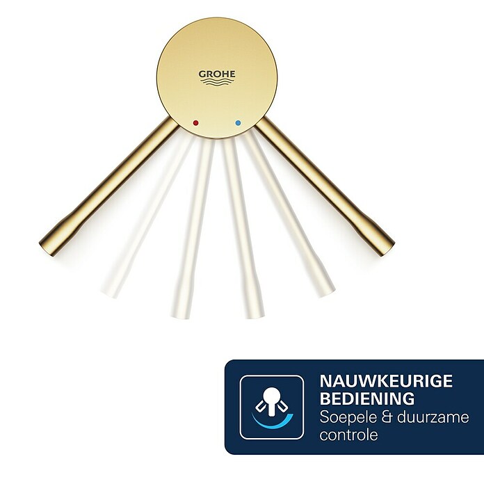Grohe Essence New Wastafelkraan (Met trekstang, Cool Sunrise, Mat)